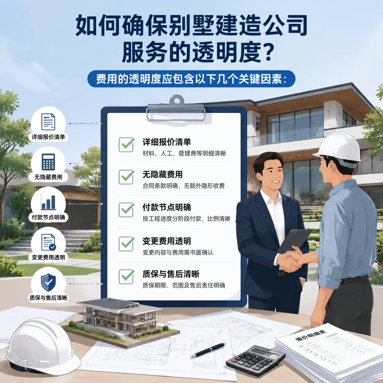 在 碧江 如何确保别墅建造公司服务的透明度？