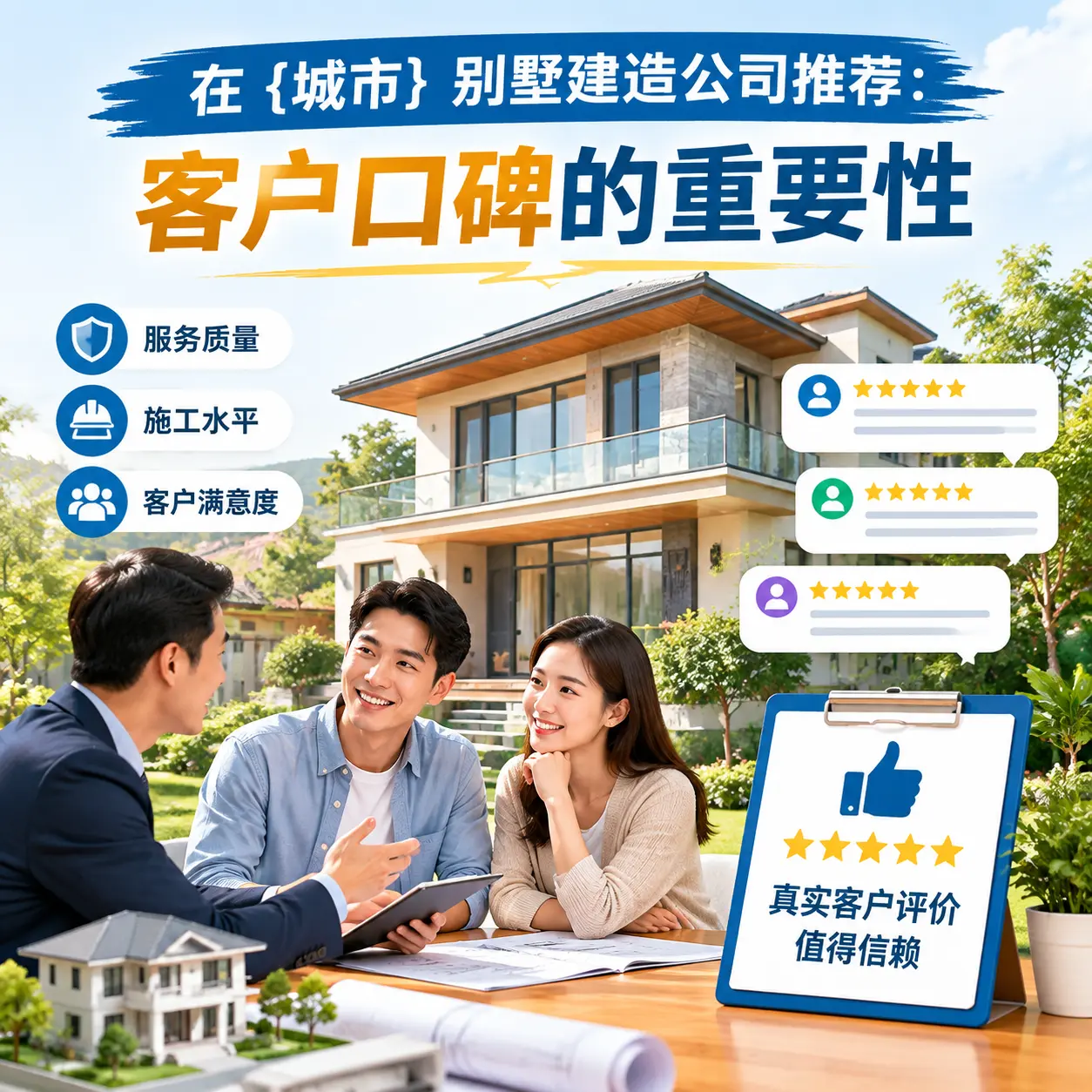 在 碧江 别墅建造公司推荐:客户口碑的重要性