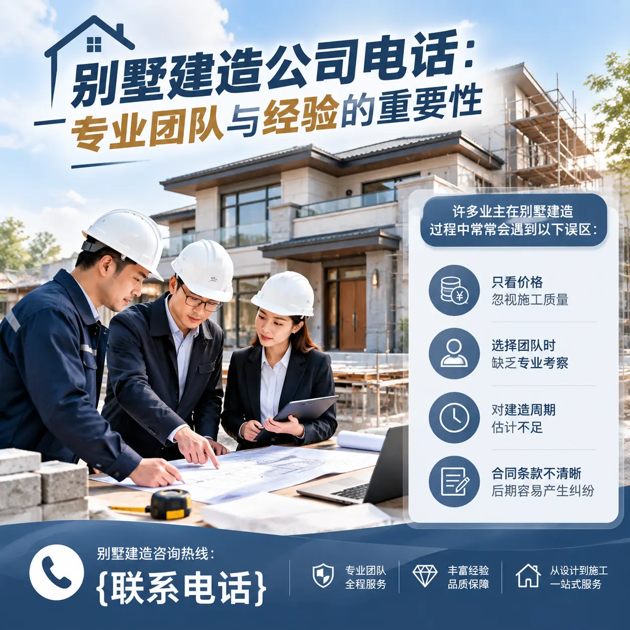 碧江别墅建造公司电话:专业团队与经验的重要性
