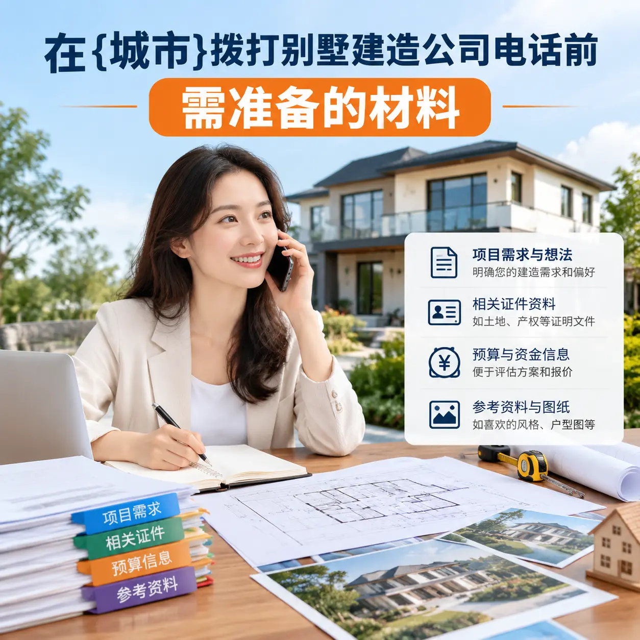 在碧江拨打别墅建造公司电话前需准备的材料