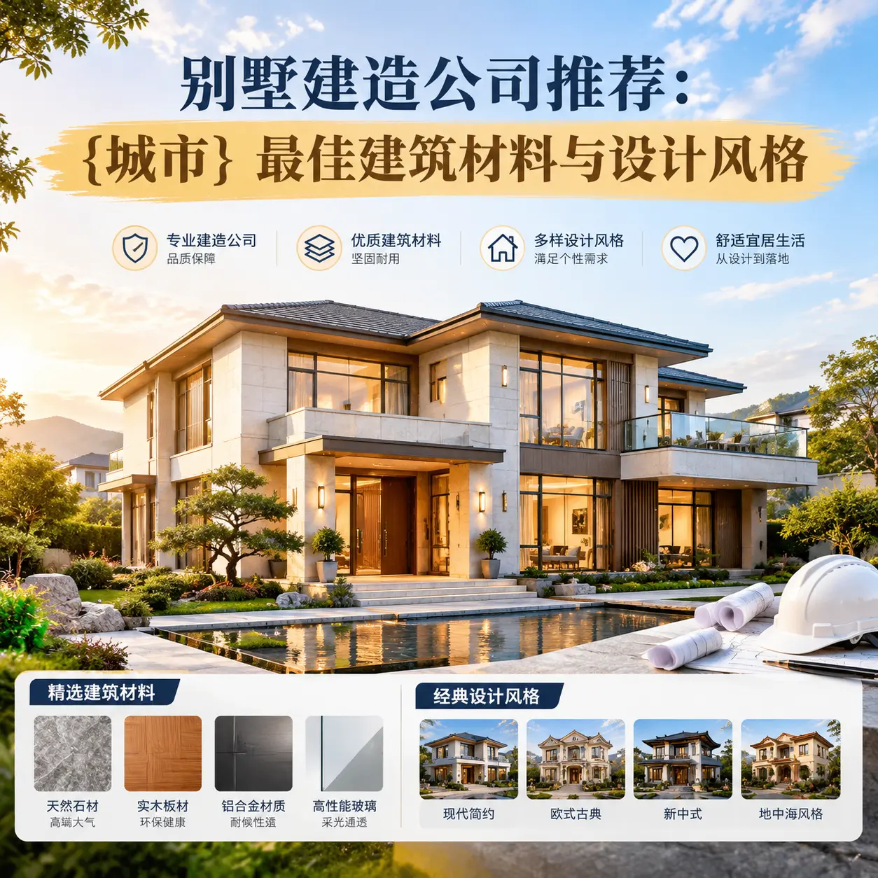 别墅建造公司推荐： 碧江 最佳建筑材料与设计风格