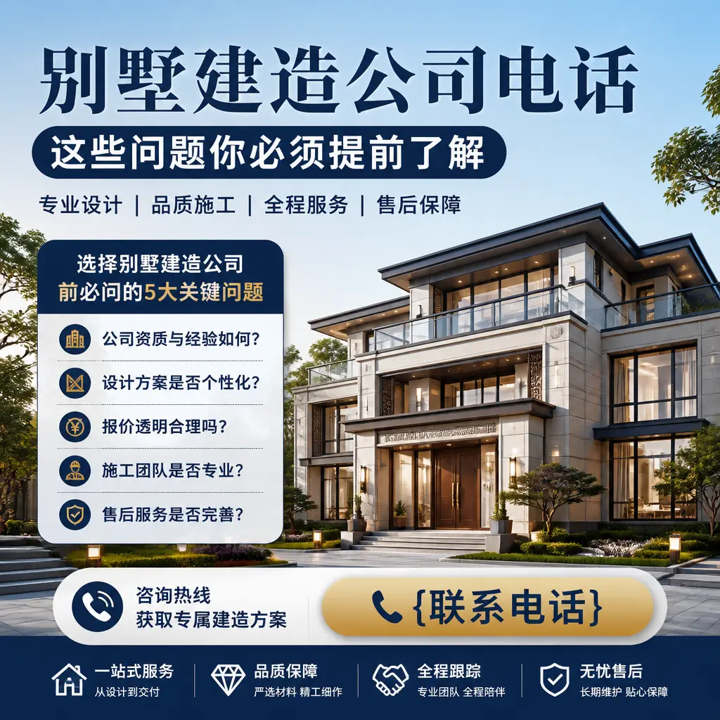 碧江别墅建造公司电话，这些问题你必须提前了解