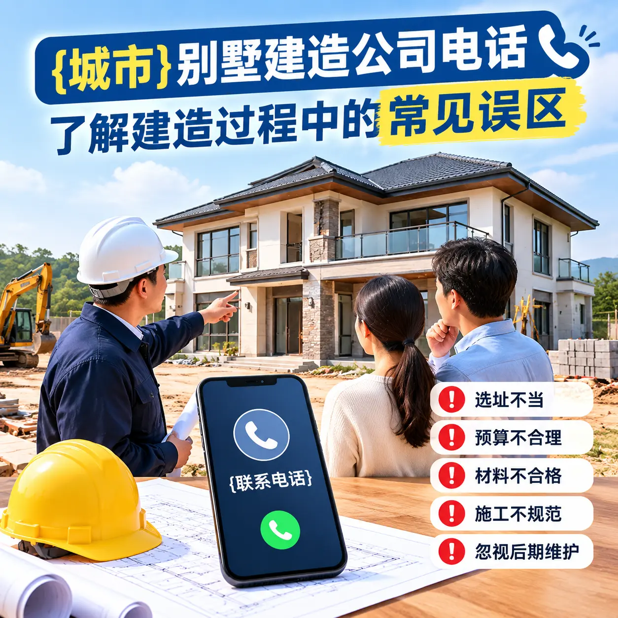 碧江别墅建造公司电话，了解建造过程中的常见误区