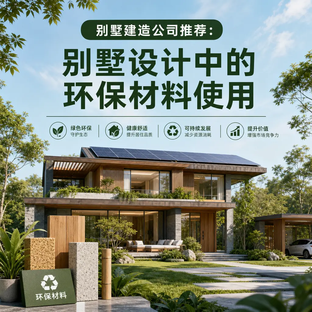 别墅建造公司推荐： 碧江 别墅设计中的环保材料使用