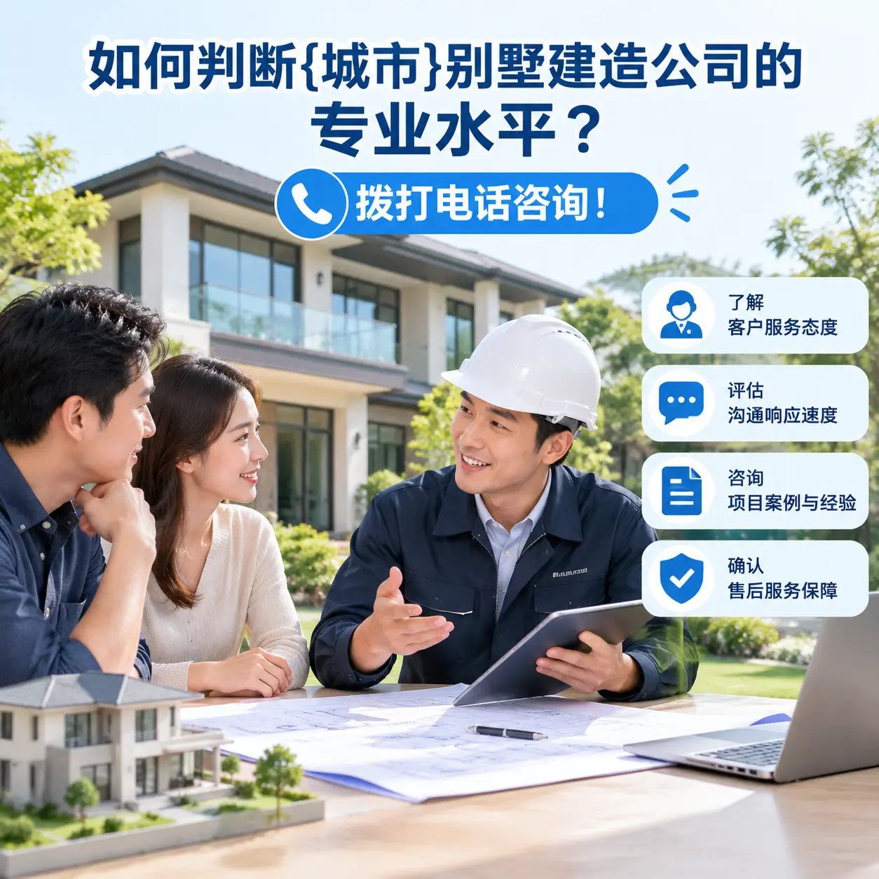 如何判断碧江别墅建造公司的专业水平?拨打电话咨询!